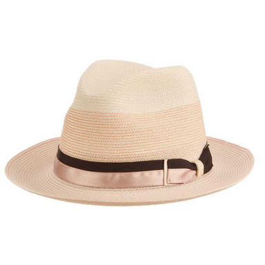 Unbridled Fine Braid Hemp Fedora Hat - Biltmore Hats Fedora Hat Biltmore Hats KDM1 Pink Medium 