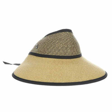 Unique Sun Visor Hat with Long Bow - Callanan Hats Visor Cap Callanan Hats CR373 Toast M/L (58 cm) 