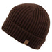 Unisex Fleece Lined Ribbed Knit Beanie - Angela & William Beanie Epoch Hats BN1921A Brown  