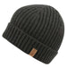 Unisex Fleece Lined Ribbed Knit Beanie - Angela & William Beanie Epoch Hats BN1921A Dark Grey  