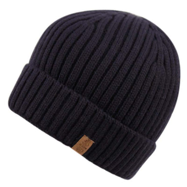 Unisex Fleece Lined Ribbed Knit Beanie - Angela & William, Beanie - SetarTrading Hats 