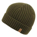 Unisex Fleece Lined Ribbed Knit Beanie - Angela & William Beanie Epoch Hats BN1921A Olive  