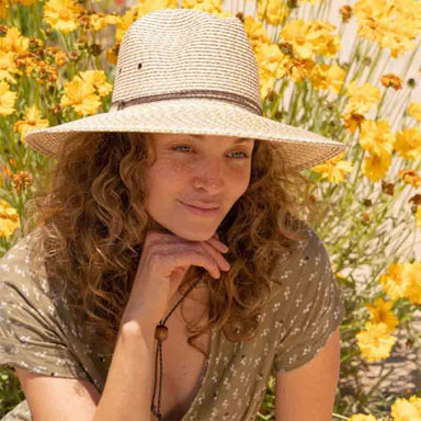 Multitone Tweed Straw Safari Hat - Jeanne Simmons Hats Safari Hat Jeanne Simmons Accessories