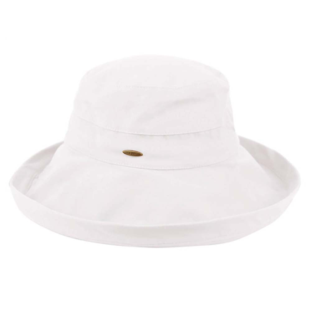 Up Turned Brim Cotton Sun Hat - Angela & Williams Hats