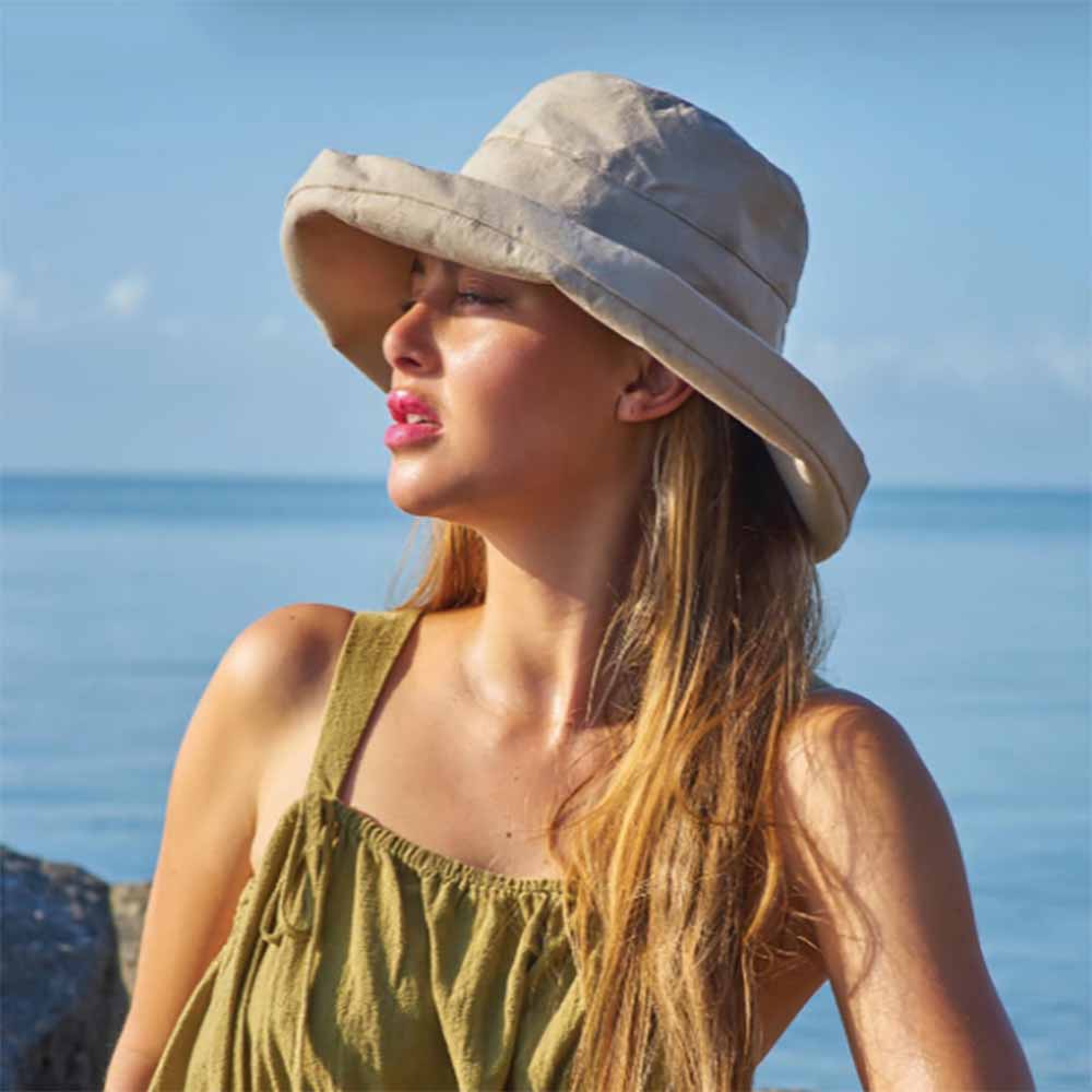 Linen Sun Protection Hats, UPF50, Wide Brim Hat