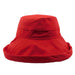 Upturned Brim Cotton Breton Hat - Milani Hats Kettle Brim Hat Milani Hats WSCT473RD Red M/L (58.5 cm) 