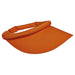 Cotton Sun Visor with Rolled Band Visor Cap Dorfman Hat Co. WSv226OR Orange  