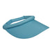 Cotton Sun Visor with Rolled Band Visor Cap Dorfman Hat Co. WSv226TQ Turquoise  