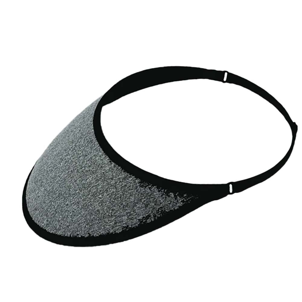 VELO No Headache® XL Lite Adjustable Strap Sun Visors in Solid Colors Visor Cap No Headache VELO-STL Dark Grey  