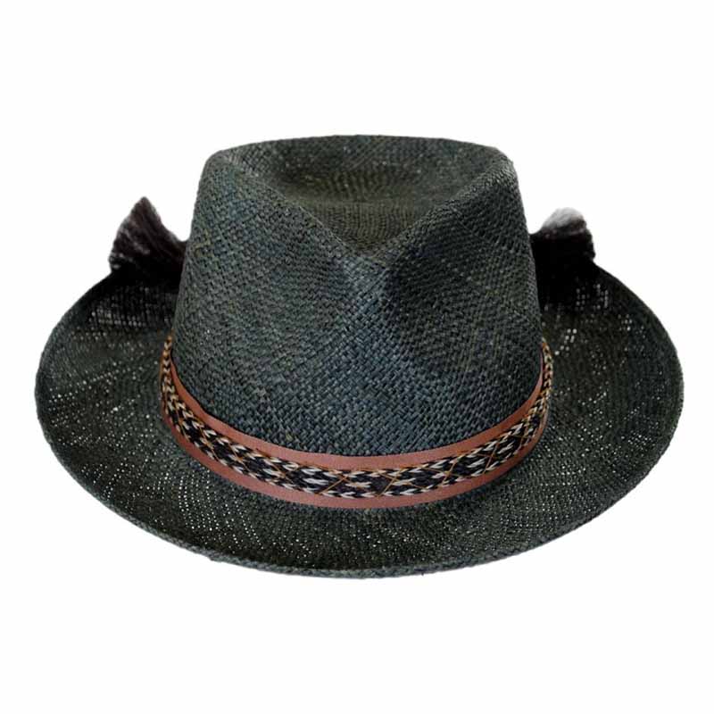 Venice Handmade Bao Straw Fedora Hat - Brooklyn Hat Co Fedora Hat Brooklyn Hat    