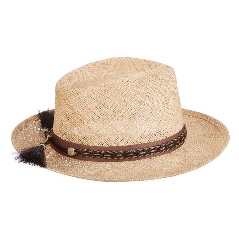 Venice Handmade Bao Straw Fedora Hat - Brooklyn Hat Co Fedora Hat Brooklyn Hat    
