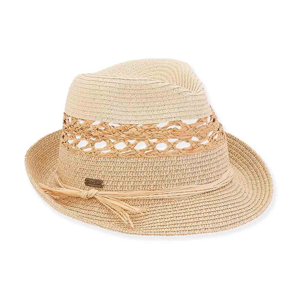 COHEALI 3pcs Braided Straw hat Summer Fedora hat Sunshade hat