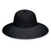 Victoria Diva Wide Brim Hat - Wallaroo Hats Wide Brim Hat Wallaroo Hats VICD-20-BK Black M/L (58 cm) 