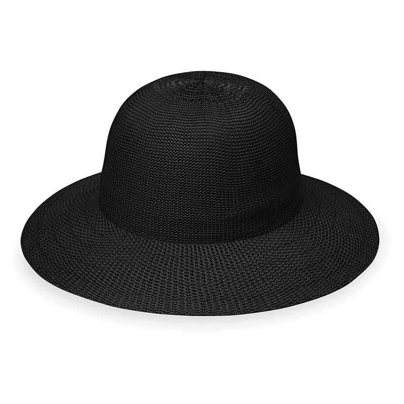 Victoria Sport Hat - Wallaroo Hats Wide Brim Hat Wallaroo Hats VICSPBK Black M/L (58 cm) 