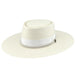 Vintage Couture Ivory Toyo Gaucho Hat - Biltmore Hats, Bolero Hat - SetarTrading Hats 