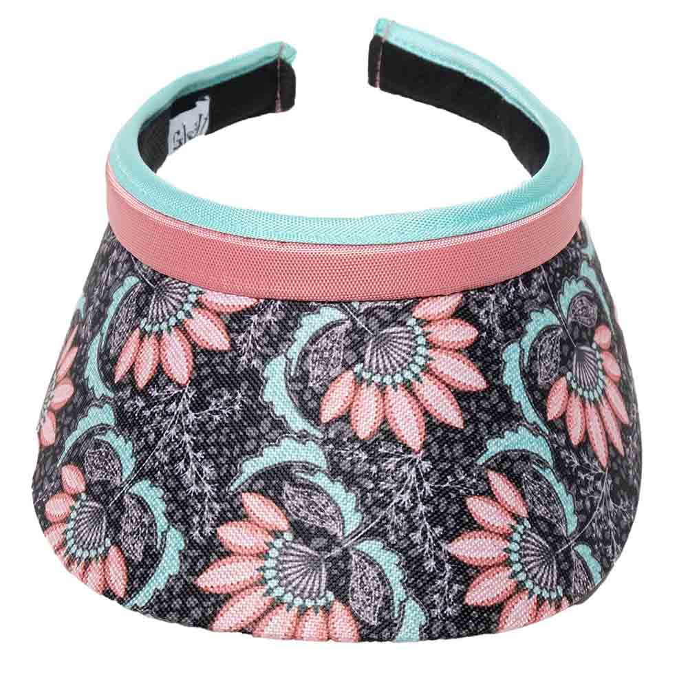 Vc407 Vintage Vines Clip On Golf Sun Visor - GloveIt — SetarTrading Hats