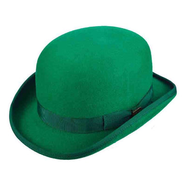 Kelly Green Stiff Bowler Derby Hat - Scala Hats for Men Bowler Hat Scala Hats wf507kl Kelly Large (23") 