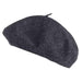 Unisex Classic French Wool Beret - Angela & William Beanie Epoch Hats ww004cl Charcoal  