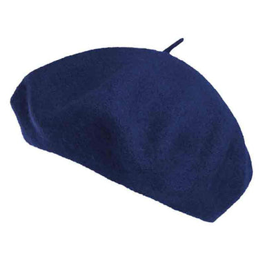 Unisex Classic French Wool Beret - Angela & William Beanie Epoch Hats ww004nv Navy