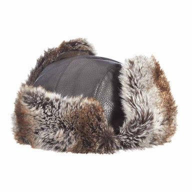 Weather Leather Faux Fur Trooper - Dorfman Pacific Winter Hat, Trapper Hat - SetarTrading Hats 
