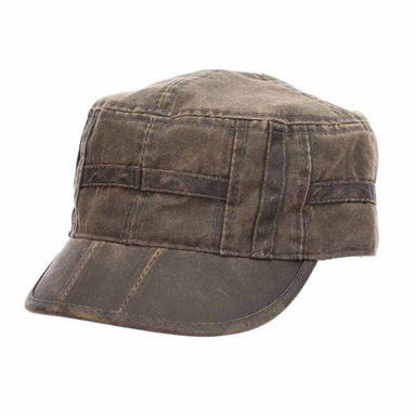 Weathered Cotton Cadet Cap - Stetson Hats Cap Stetson Hats STW380 Brown S/M 