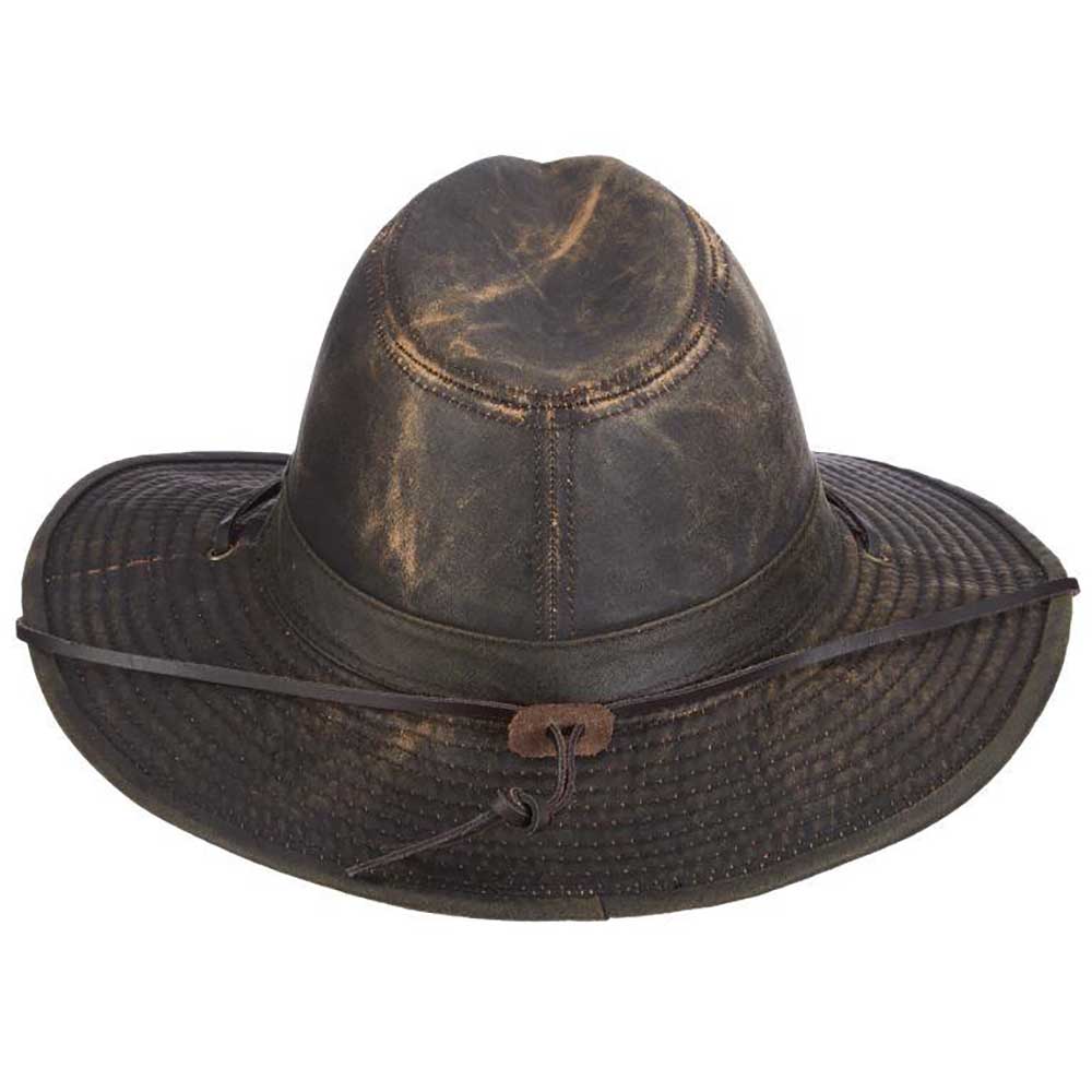 Weathered Cotton Safari Hat with Chin Strap - DPC Headwear Safari Hat Dorfman Hat Co.    