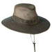 Weathered Cotton Safari Hat with Mesh Crown, up to 2XL Size - DPC Headwear Safari Hat Dorfman Hat Co. MC152BN5 Brown 2XL (63 cm) 