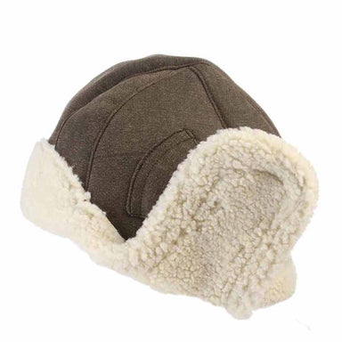 Weathered Cotton Trooper Hat with Berber Lining - DPC Hats, Trapper Hat - SetarTrading Hats 