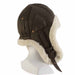 Weathered Cotton Trooper Hat with Berber Lining - DPC Hats Trapper Hat Dorfman Hat Co. MW304-BRN1 Brown S/M 