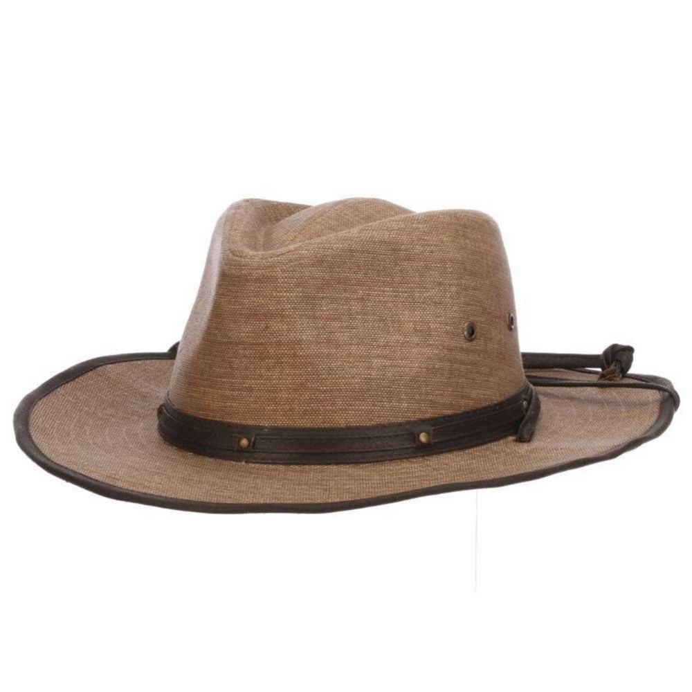 Weathered Toyo Outback Hat with Chin Strap - Stetson Hats, Safari Hat - SetarTrading Hats 