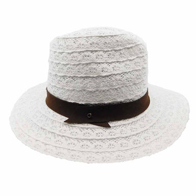 White Lace Panama Hat - Brooklyn Hat Co Safari Hat Brooklyn Hat    