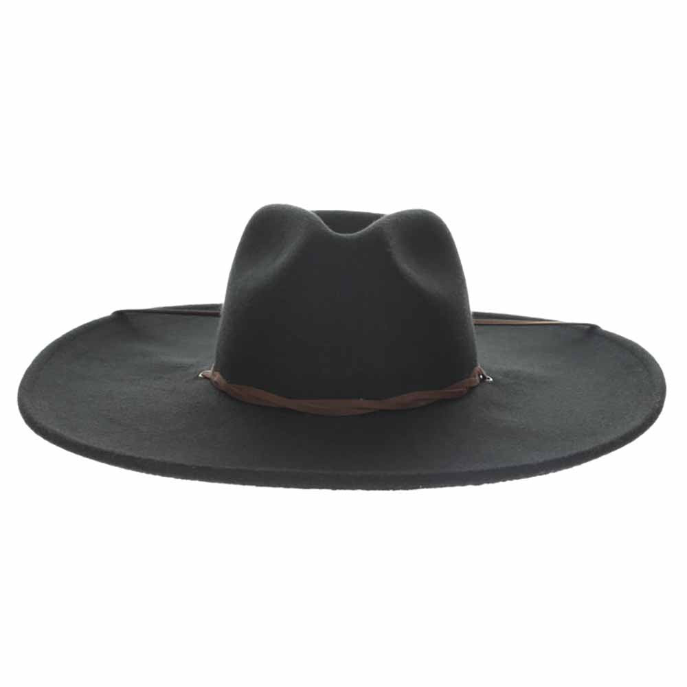 Wide Brim ProvatoKnit Safari Hat with Chin Cord - Scala Hats Safari Hat Scala Hats LW770-ASSTBK Black OS (57 cm) 