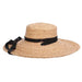 Wide Brim Raffia Boater Hat Made for Convertibles - Callanan Hats, Bolero Hat - SetarTrading Hats 