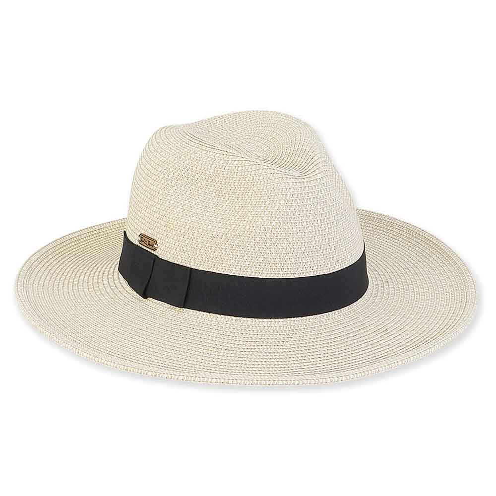 Wide Brim Tweed Straw Safari Hat - Sun 'N' Sand Hats Safari Hat Sun N Sand Hats    