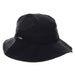Women's Camper Hat with Adjustable Toggle - Scala Collection Trail Hat Scala Hats LC841-BLK Black S/M (55-57 cm) 