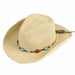 Women's Cowboy Hat with Stones and Shells - Jeanne Simmons Hats Cowboy Hat Jeanne Simmons JS1348BG Beige Medium (57 cm) 