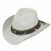 Women's Cowboy Hat with Tassel Band - Jeanne Simmons Hats Cowboy Hat Jeanne Simmons js1342wh White  