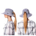 Women's Hiking Hat with Ponytail Hole - Elysiumland Outdoor Gear Bucket Hat Epoch Hats OD4018LV Lavender OS (57 cm - 59 cm) 