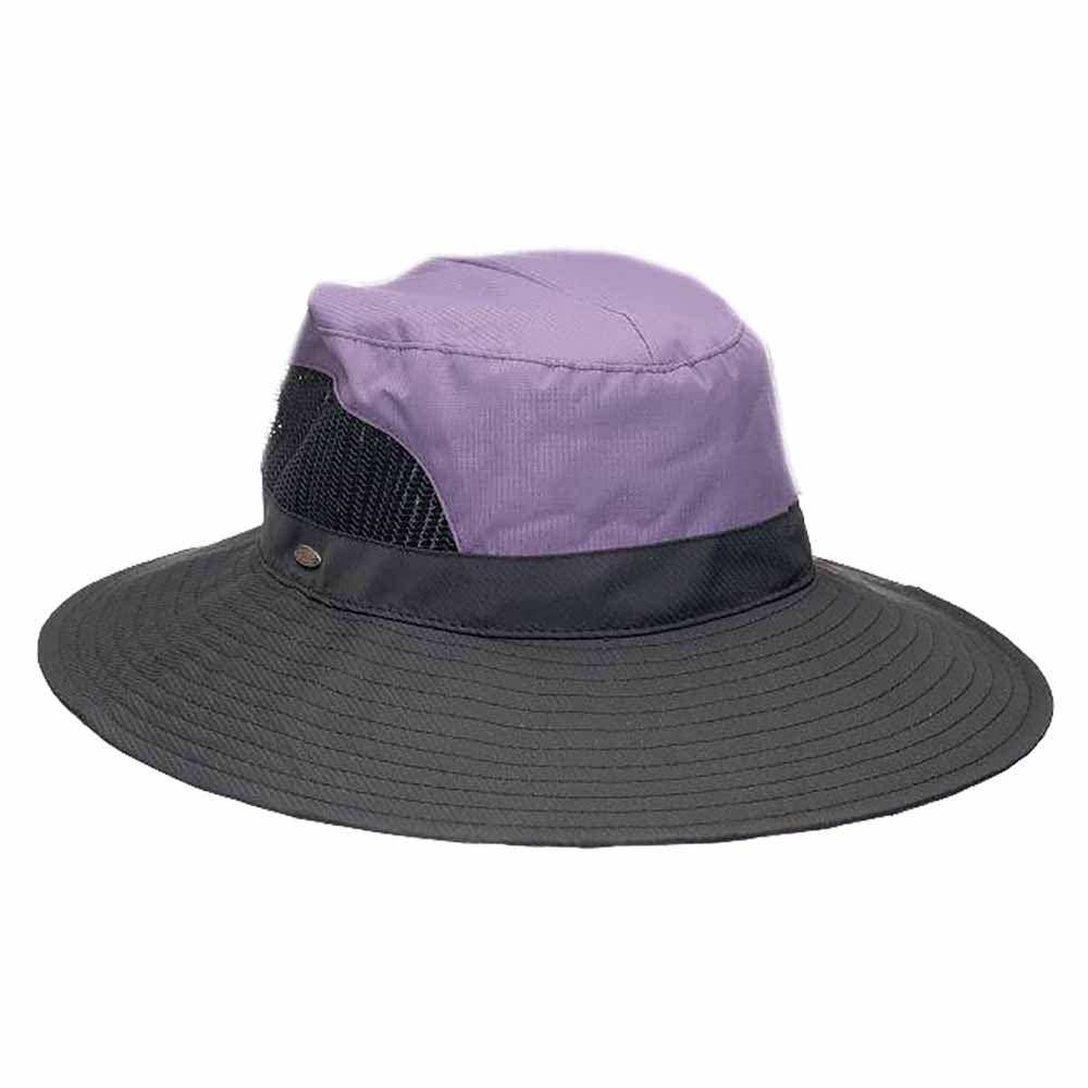 Women's Hiking Hat with Ponytail Hole - Scala Collection Lavender / M/L (57-59 cm)