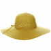 Women's Straw Beach Hat with Chin Cord - Cappelli Straworld Wide Brim Sun Hat Dorfman Hat Co. CSW418-TN Tan OS (57 cm) 