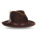 Woodstock Distressed Wool Felt Safari Winter Hat - Scala Hat, Safari Hat - SetarTrading Hats 