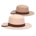 Wool Felt Boater Hat with Tassel Band - Scala Hats Bolero Hat Scala Hats LF268 Mink Medium (57 cm) 