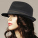 Wool Felt Fedora Hat with Beaded Ribbon Band - Adora® Hats Fedora Hat Adora Hats    