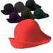 Wool Felt Hat with Shapeable Brim - Scala Hats Cloche Scala Hats    