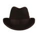 Wool Felt Homburg with Feather Accent, up to 2XL - Stacy Adams Hats Homburg Stacy Adams Hats    