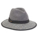 Wool Felt Safari Hat with Scottish Tweed Trim - Adora® Hats, Safari Hat - SetarTrading Hats 