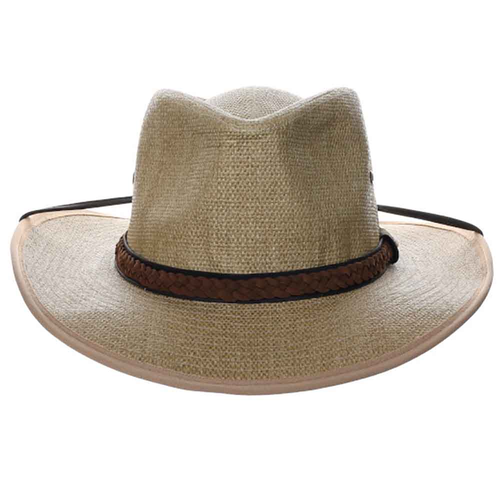 Woven Matte Toyo Safari Hat with Removable Chin Strap - DPC Global Taupe / X-Large