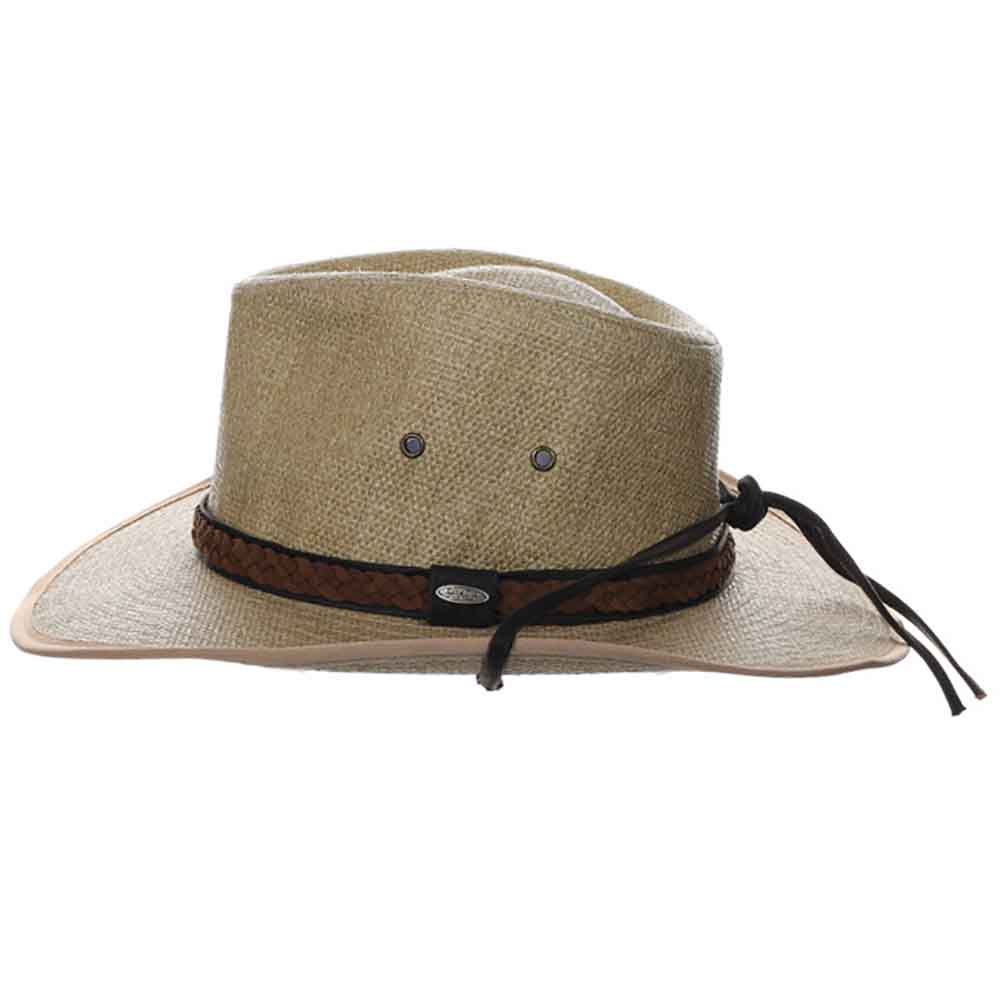 Woven Matte Toyo Safari Hat with Removable Chin Strap - DPC Global