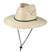 Woven Palm Leaf Gardening Hat with Chin Cord- Jeanne Simmons Hats Safari Hat Jeanne Simmons JS6652LX Natural Palm X-Large (61 cm) 
