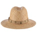 Woven Raffia Safari Hat with Pineapple Tape Band - Scala Hats for Men Gambler Hat Scala Hats    
